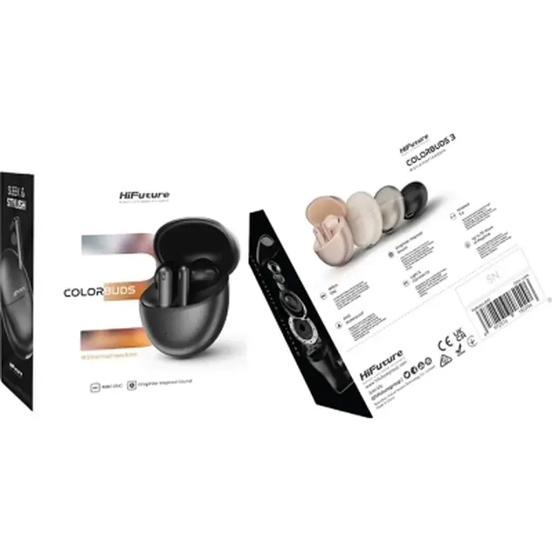 Навушники HiFuture ColorBuds3 Black (colorbuds3.black) - фото 2