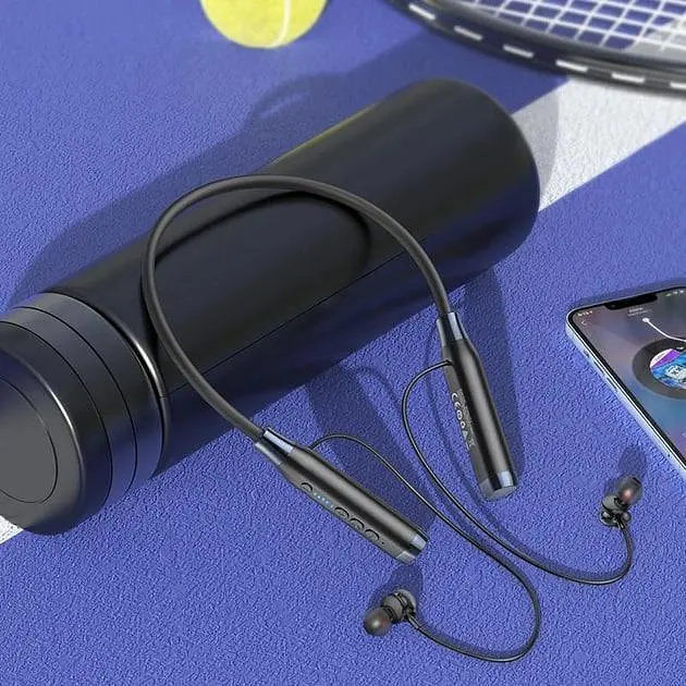 Наушники беспроводные Hoco ES62 Pretty neck-hang BT5.3 earphones, TF 32GB, 800mAh, 120h, 96 см, black - фото 6