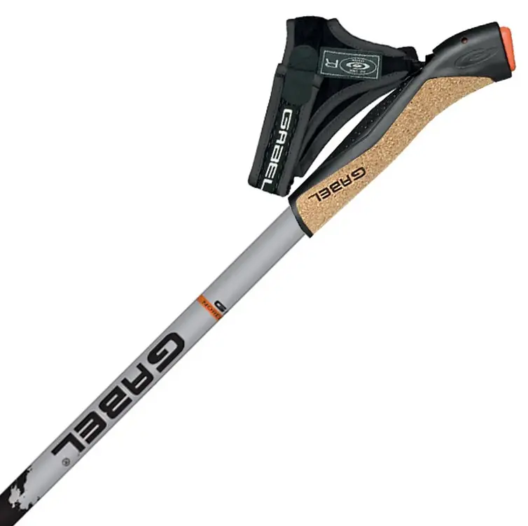 Палиці для скандинавської ходьби Gabel X-1.35 Active Knife Black/Orange 105 (7008361151050) - фото 2