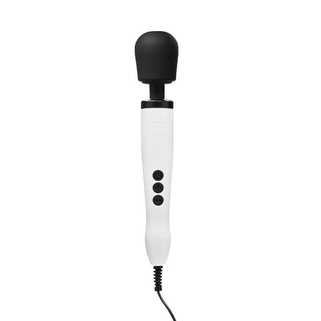 Вібромасажер DOXY Original White, дуже потужний, живлення 220В, пульсівні вібрації - фото 3