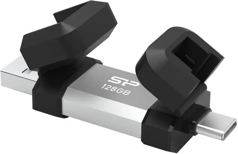 Флеш накопитель 2-в-1 SILICON POWER Mobile C51 128 ГБ - usb3.2 + TypeC - фото 2