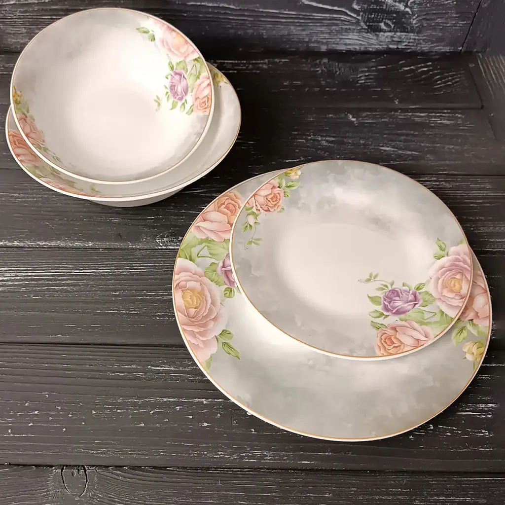 Тарілка обідня Vittora  Aura Трояндовий сон VT-1230ATS 23 см (136986) - фото 2