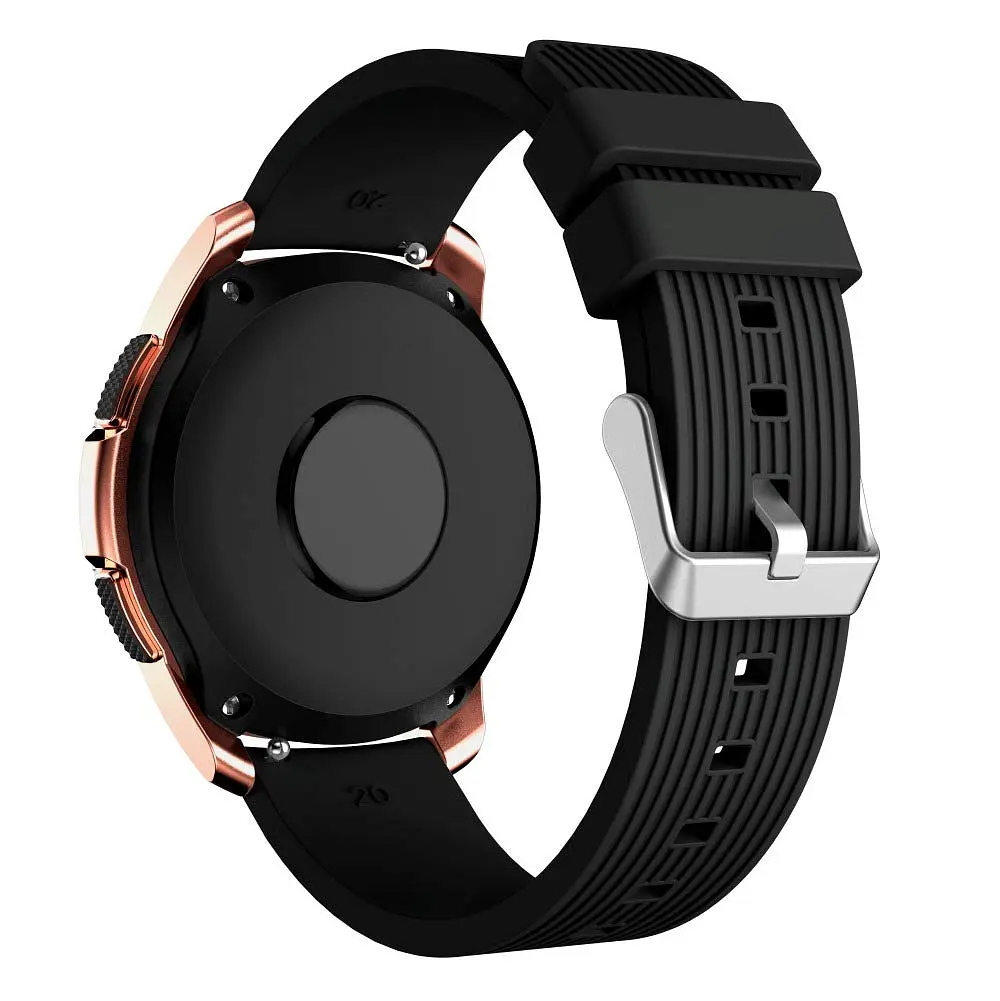 Ремінець BeWatch шириною 20 мм для Samsung Galaxy Watch 42 mm \ Galaxy Active Чорний (1012101) - фото 5