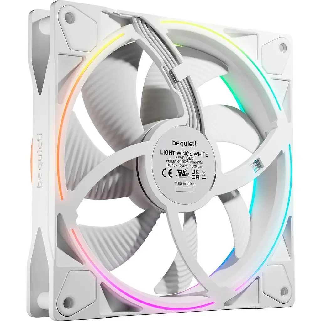 Вентилятор Be quiet! Light Wings 140mm PWM Reverse White (BL135) - фото 2