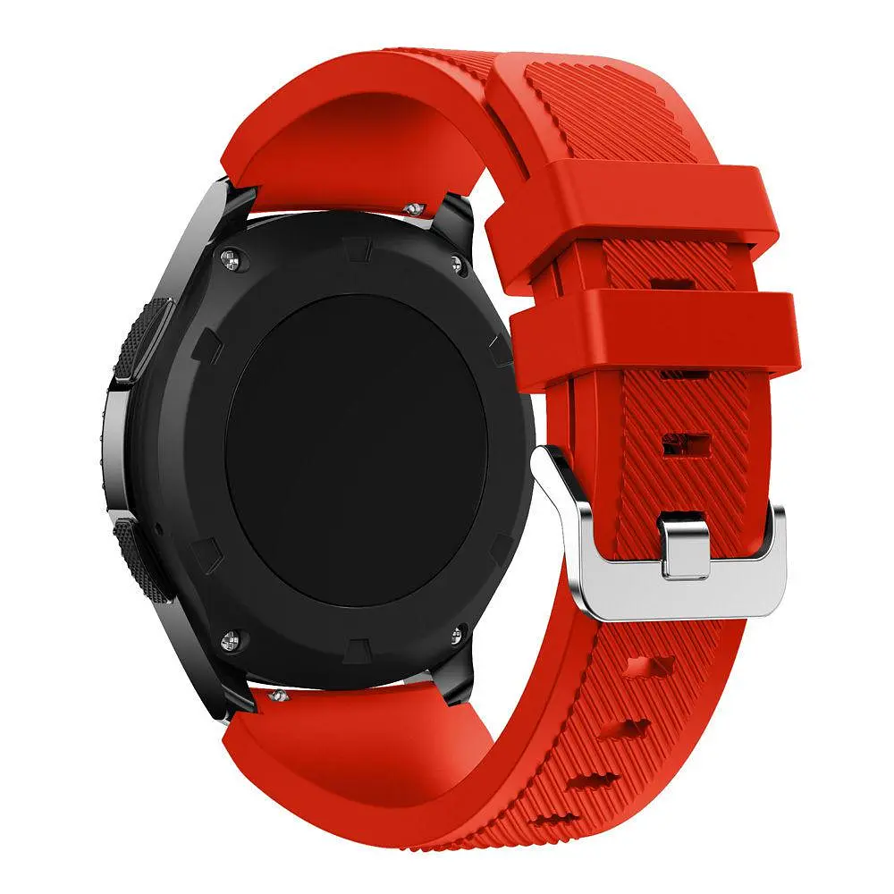 Силіконовий ремінець Primo для годинника Samsung Gear S3 Classic SM-R770/Frontier RM-760 Red - фото 2