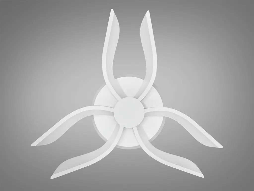 Люстра стельова LED Diasha 2481/6WH, 60W, 3200K-6500K, білий акрил, сучасний стиль, з пультом, для дому - фото 4