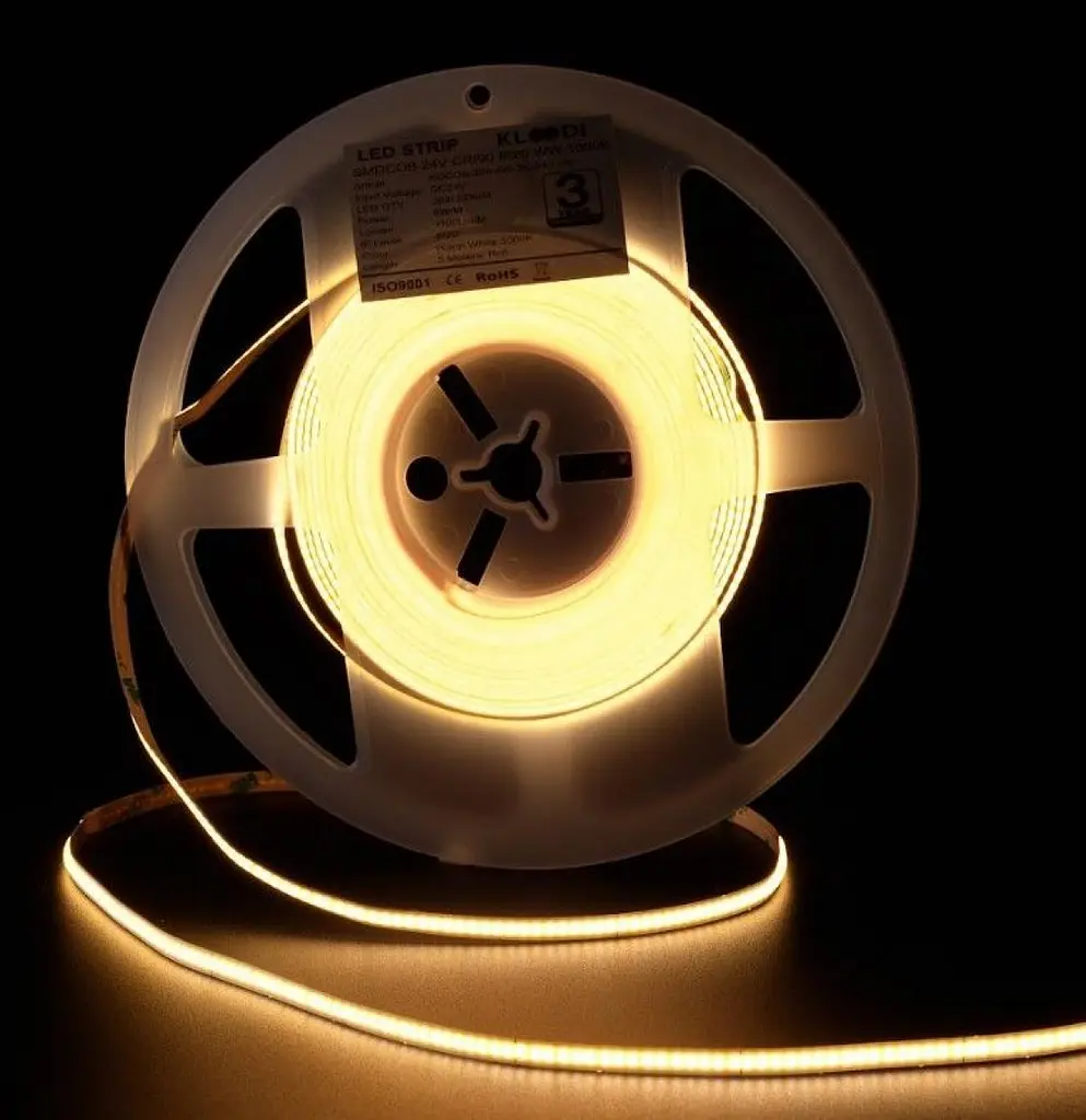 LED Лента 6W 384LED 3000K 600LM IP20 24V KLOODI KDCOB-384-6W-3К-24V - фото 5