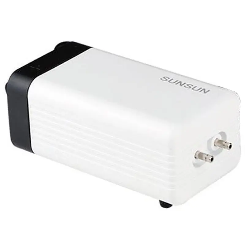 Компрессор для аквариума SunSun CT-402 регулируемый двухканальный 4 Вт 2х2.8 л/мин до 330 л