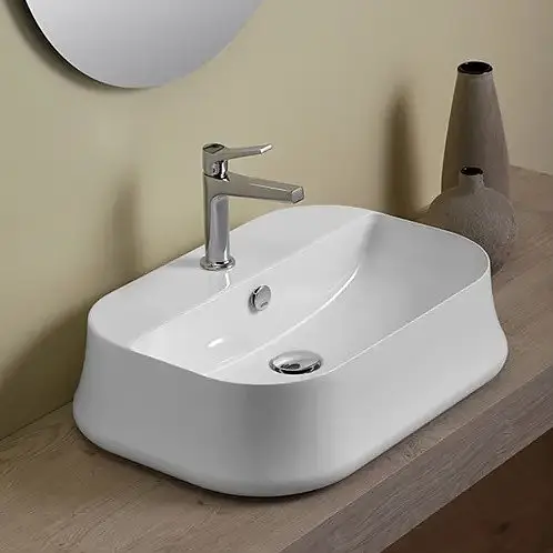 Умивальник Simas Sharp 60 см white Glossy Білий SH09 - фото 2