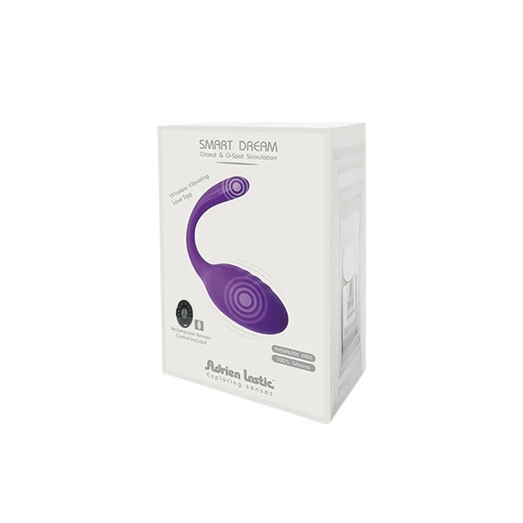 Віброяйце зі стимулятором клітора Adrien Lastic Smart Dream II з пультом LRS, можна під одяг - фото 5