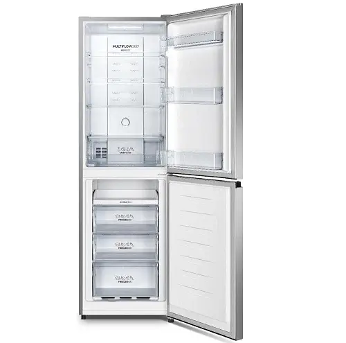 Холодильник Gorenje NRK418ECS4, Grey, двокамерний, загальний об'єм 256L, корисний об'єм 171/85L, No Frost, A+, 182.4x55x55.7 см - фото 2