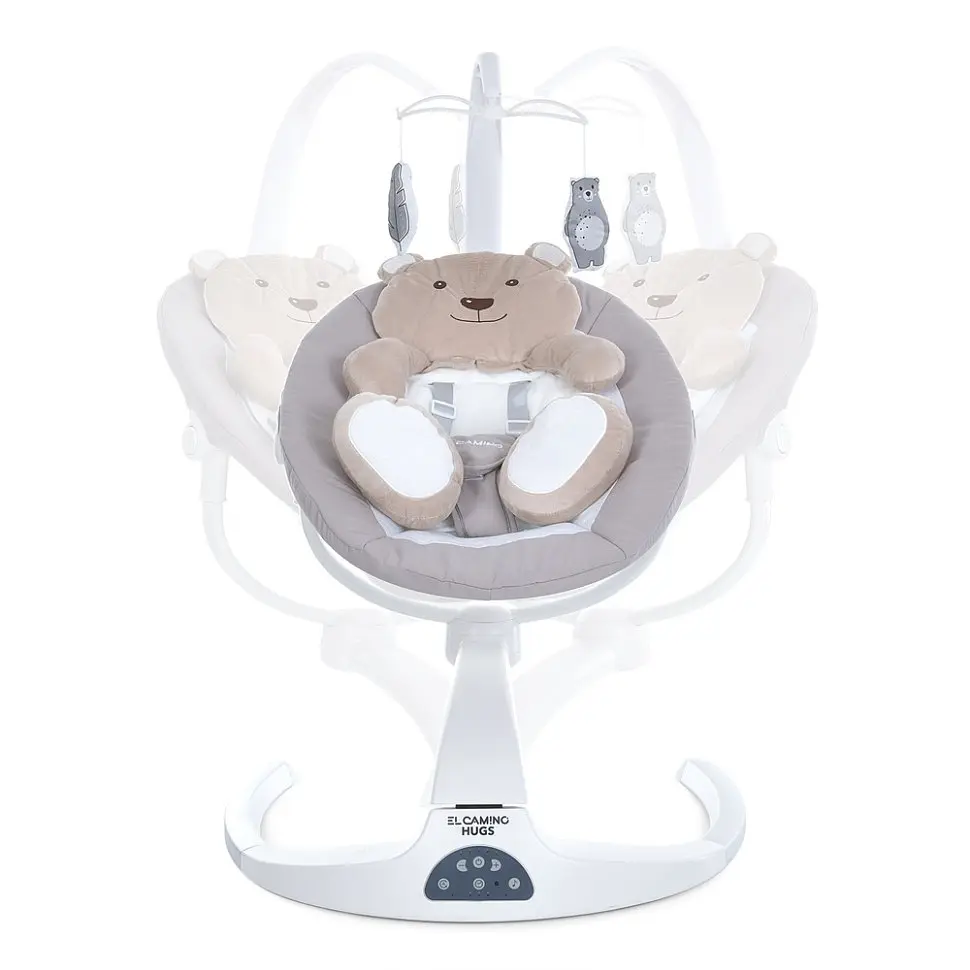 Заколисуючий центр-шезлонг El Camino HUGS ME 1077 Beige - фото 3