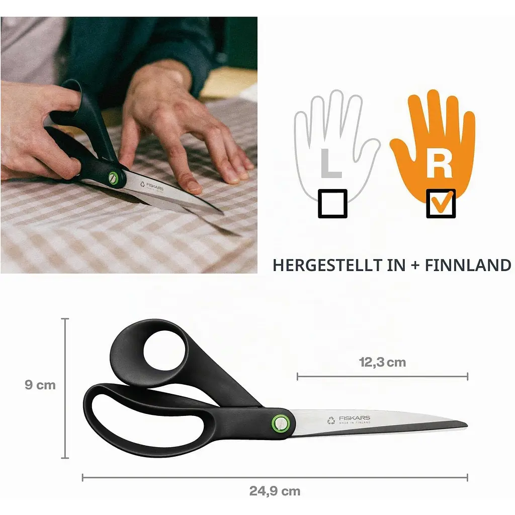 Ножиці універсальні Fiskars 25 см (1074546) - фото 3