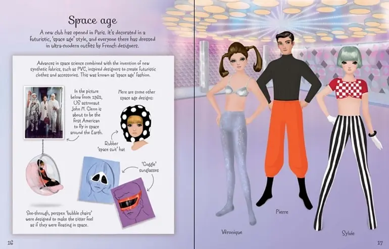 1960s Fashion Sticker Book - Emily Bone, англ. язык (9781474941853) - фото 3