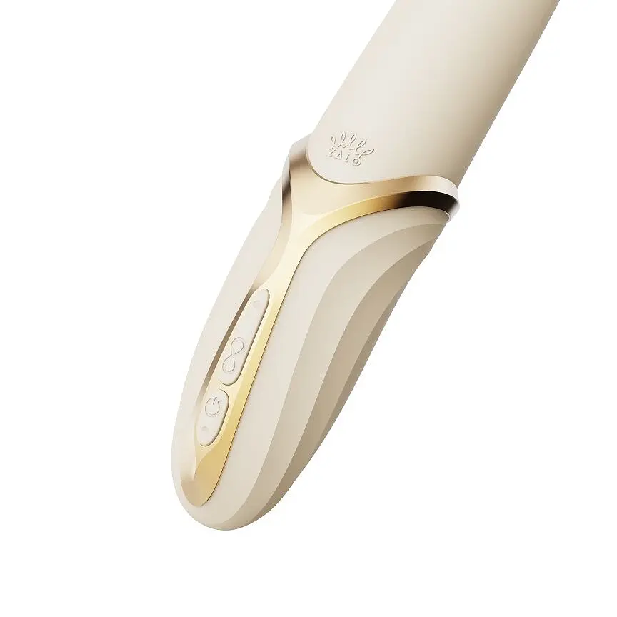 Вібратор Zalo - EVE Ivory White, вібрація + ротація, імітація язичка, підігрів до 39 °C - фото 9