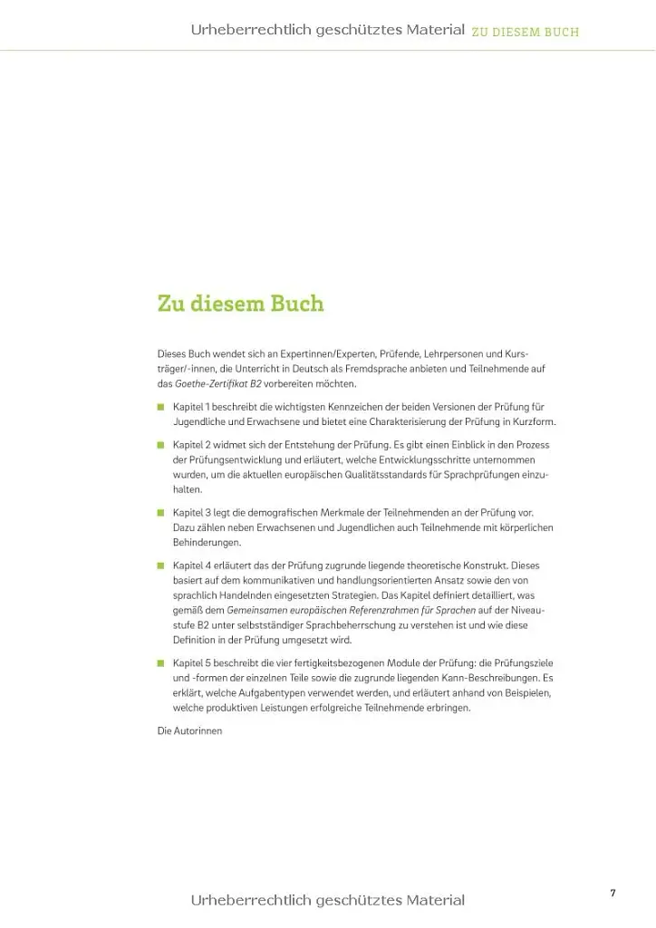 Goethe-Zertifikat B2. Prufungsziele Testbeschreibung fur Jugendliche und Erwachsen - фото 3