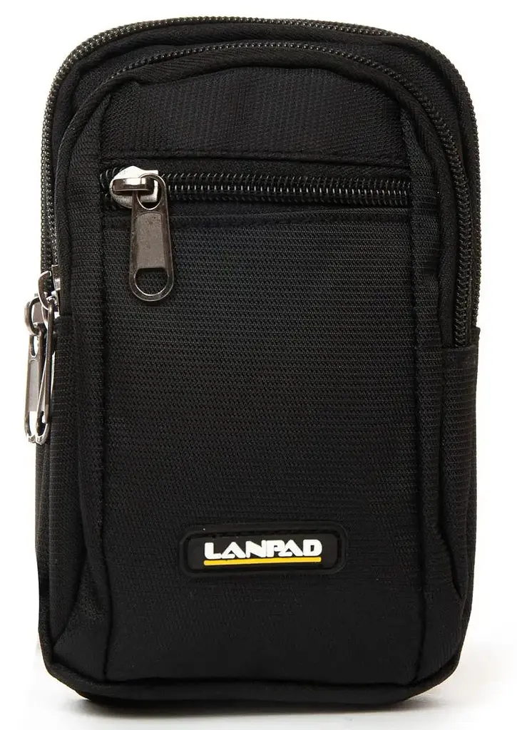 Сумка LANPAD чоловіча 11х17х6 см Чорний (LAN6195 black) - фото 2