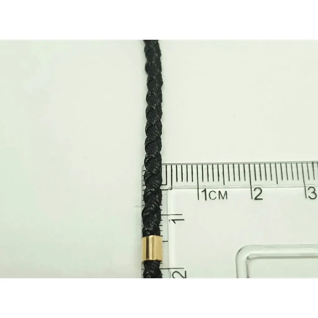 Ювелирный шелковый шнурок Tango с золотыми вставками. 950093 55 - фото 4