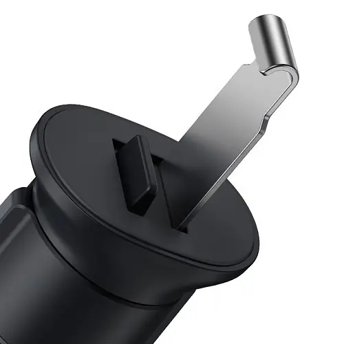 Автотримач Baseus Metal Age Gravity Car Mount Air Outlet Version темно-сірий SUJS000013 - фото 7