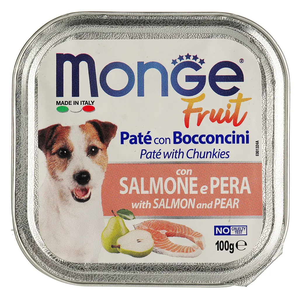 Вологий корм Monge Dog Fruit з лососем та грушею, 100 г (70013246) - фото 2