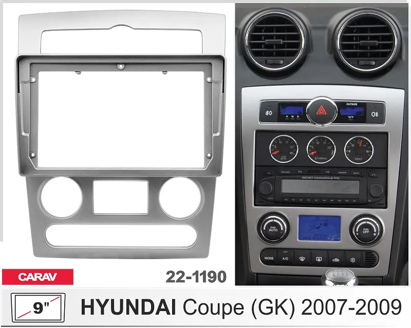 Переходная рамка Hyundai Coupe (GK) Carav 22-1190 - фото 2