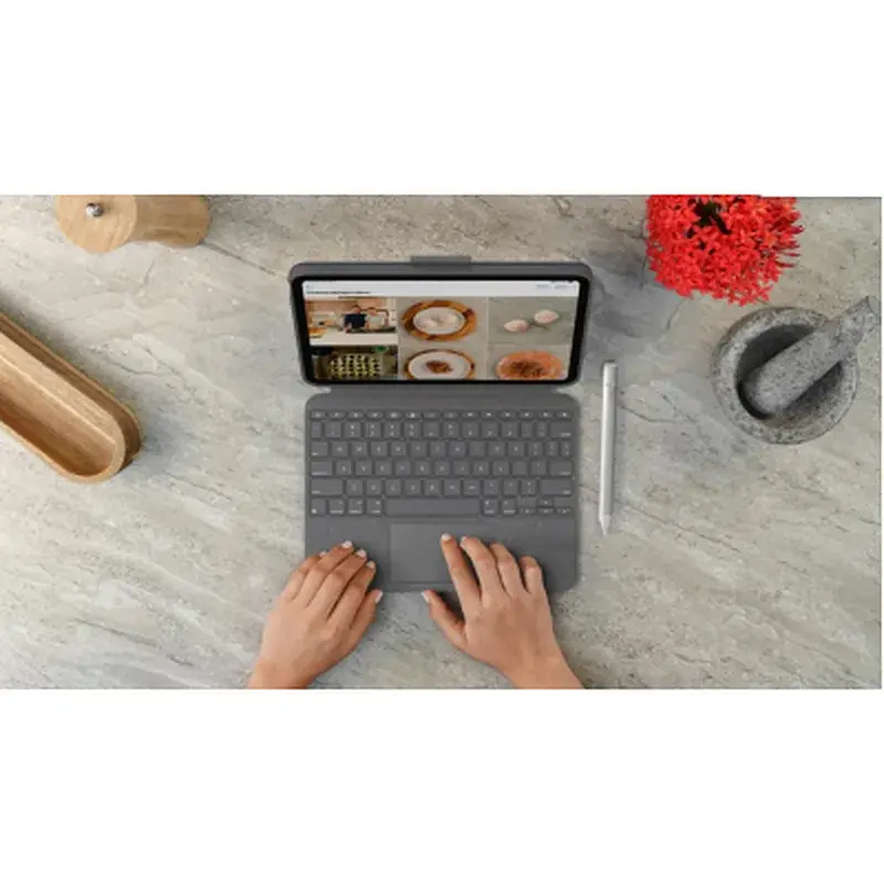 Чохол до планшета Logitech Combo Touch Keyboard iPad 10.9" 10th Gen 2022 Oxford Gray (L920-011382) - фото 7