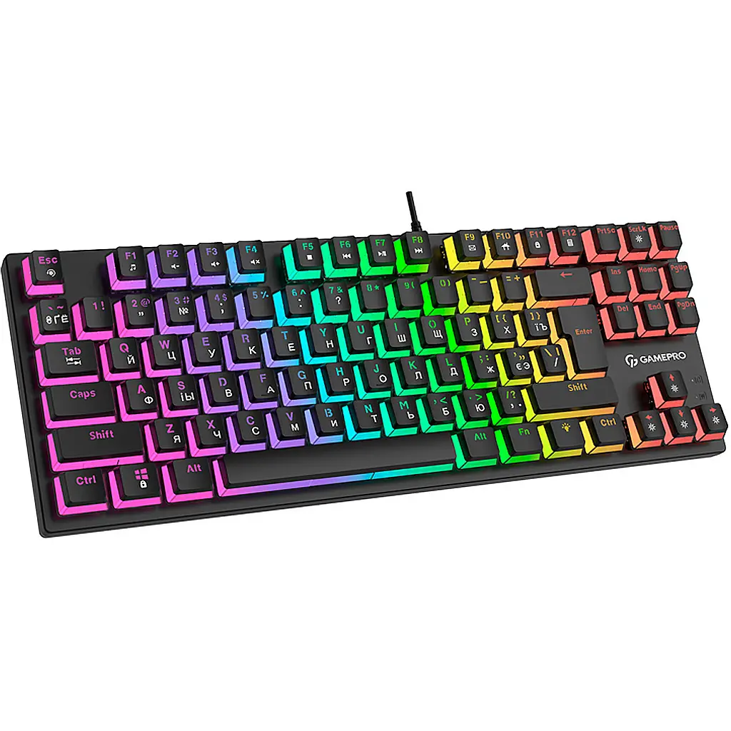 Клавиатура GamePro MK80R Red Switch RGB USB Black [111028] - фото 2