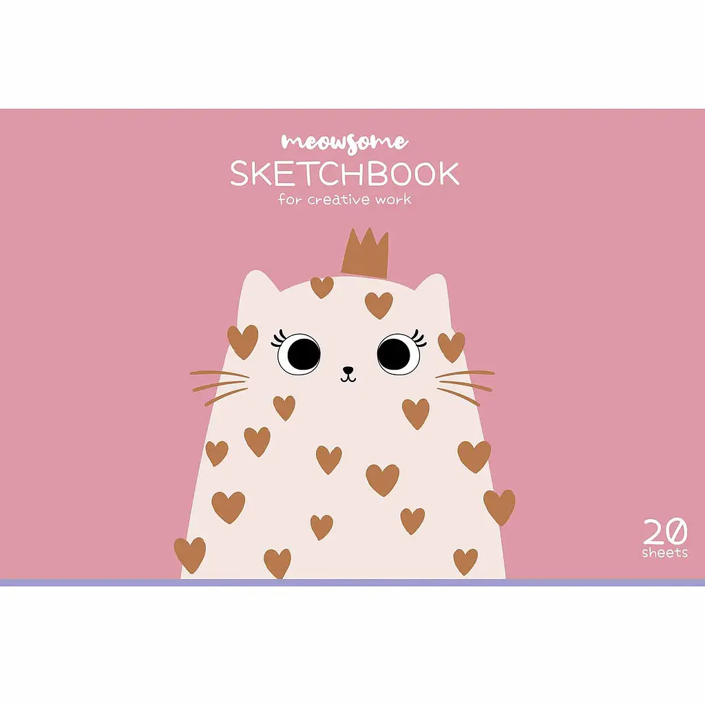 Альбом для малювання Star Кицька склейка глiтер 20 аркушів 15 шт. (PB-GB-020-8573) - фото 2