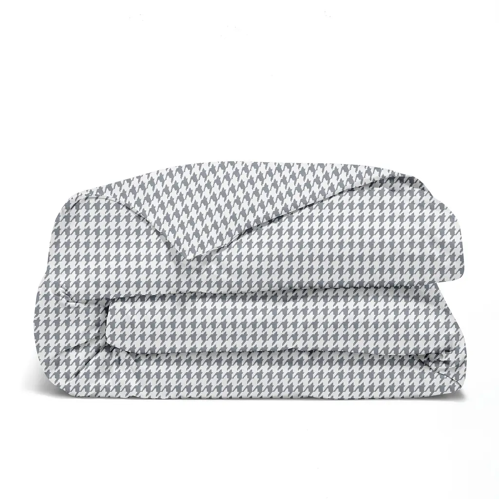 Комплект постільної білизни Cosas євро без простирадла HOUNDSTOOTH 200 x 220 см (TweedGreyWhite_200_2) - фото 5