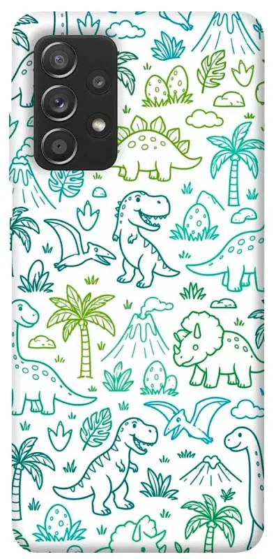 TPU чохол Demsky Dino pattern для Samsung Galaxy A72 4G / A72 5G