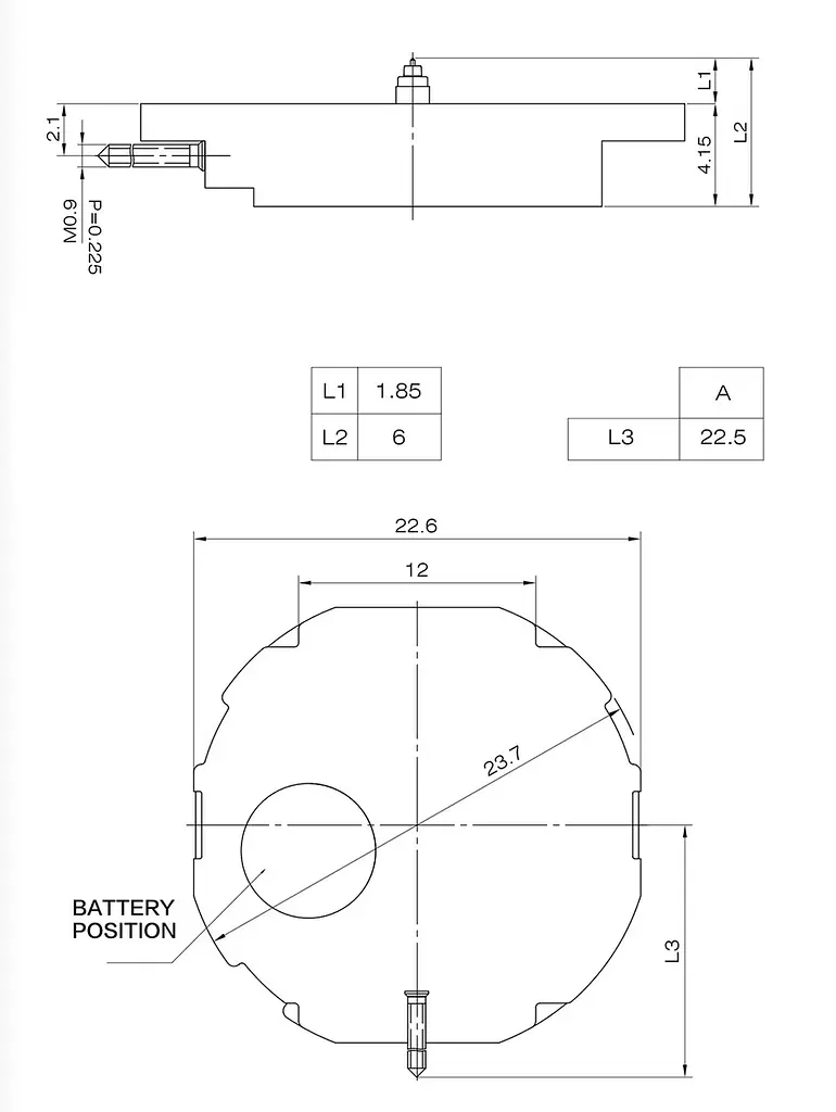 Механізм для наручного годинника Sunon SL28D-6 (IBWSL28D-6) - фото 8