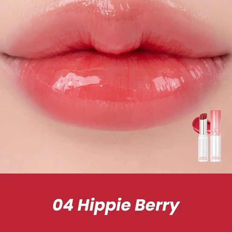 Глянцевий бальзам для губ Glasting Melting Balm 04 Hippie Berry Rom&nd 3,5 г - фото 2
