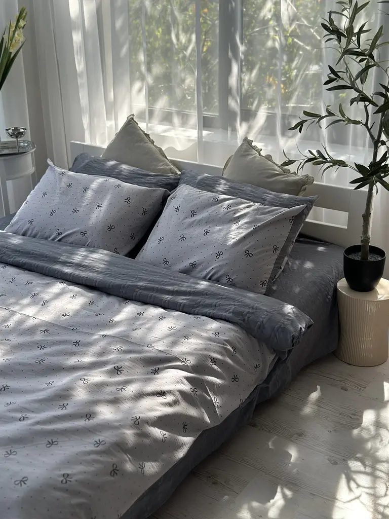 Постільна білизна двоспальне Dushka Home Муслін 41042 180х215 см - фото 6
