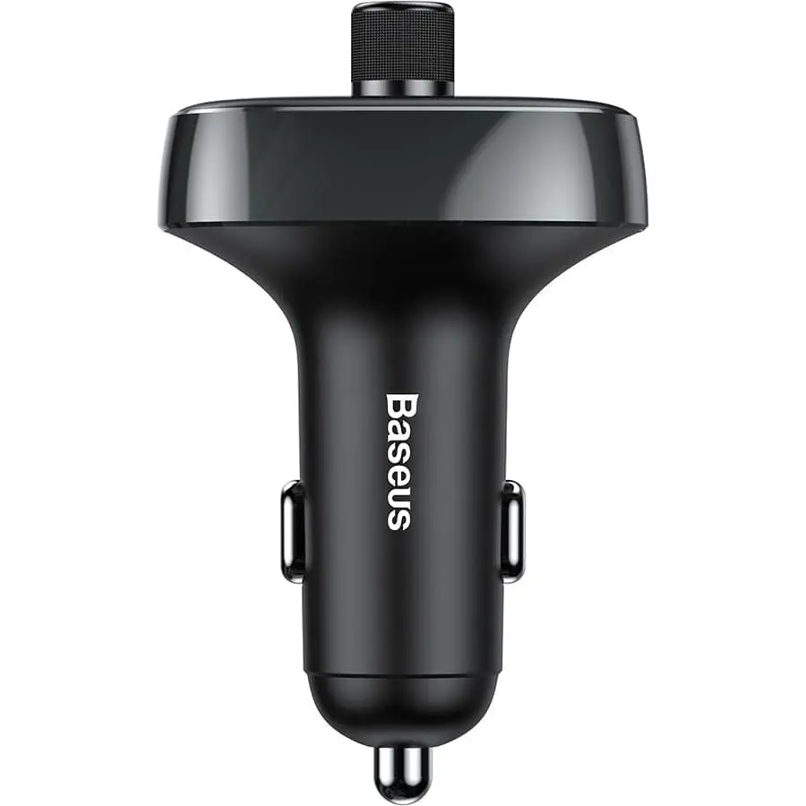 Автомобільний зарядний пристрій Baseus FM Launcher S-09 2.4A 2USB black (CCMT000301) - фото 5