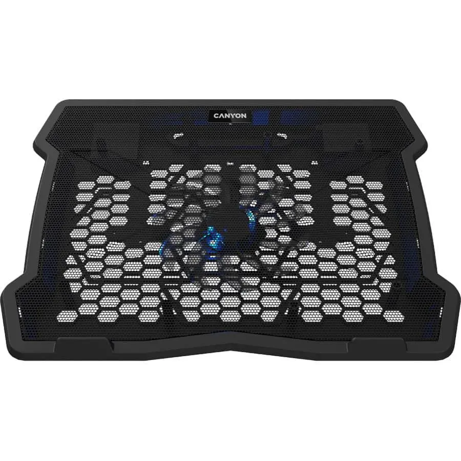 Підставка для ноутбука Canyon 15.6" NS02 1Fan 2USB LED Black (CNE-HNS02) - фото 2