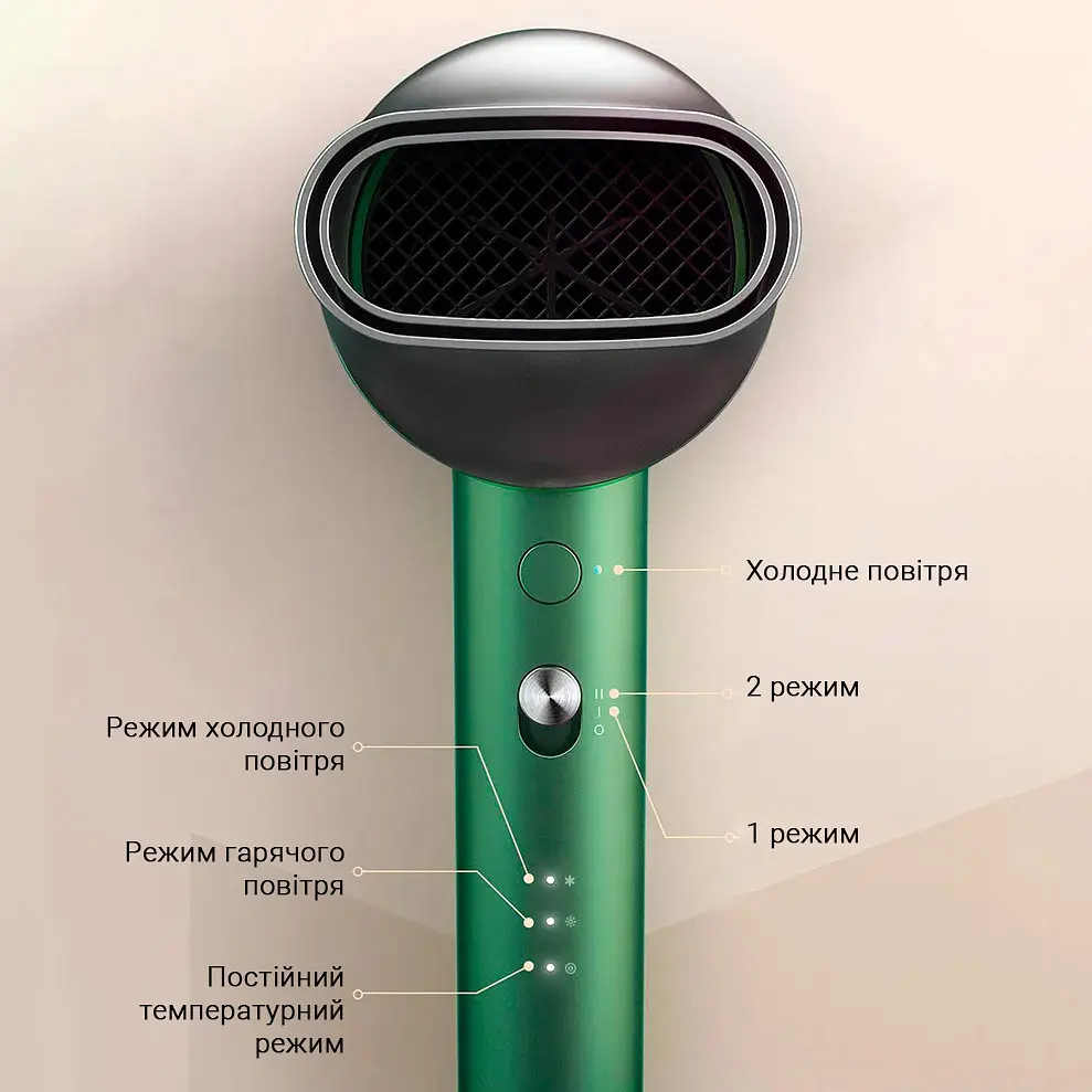 Фен Xiaomi ShowSee A5-G Green - фото 2