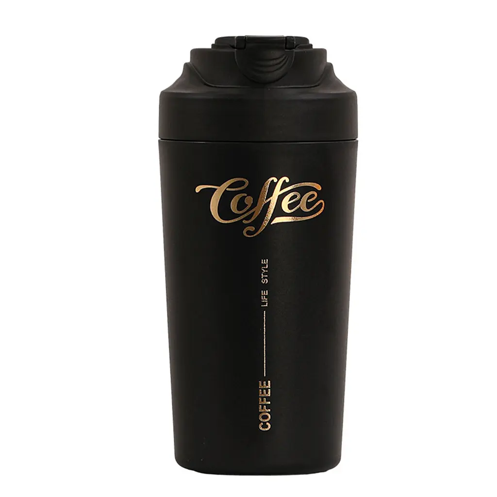 Термочашка Coffee 480 мл з керамічною колбою, чорний Yiwu HP-14-14B - фото 7