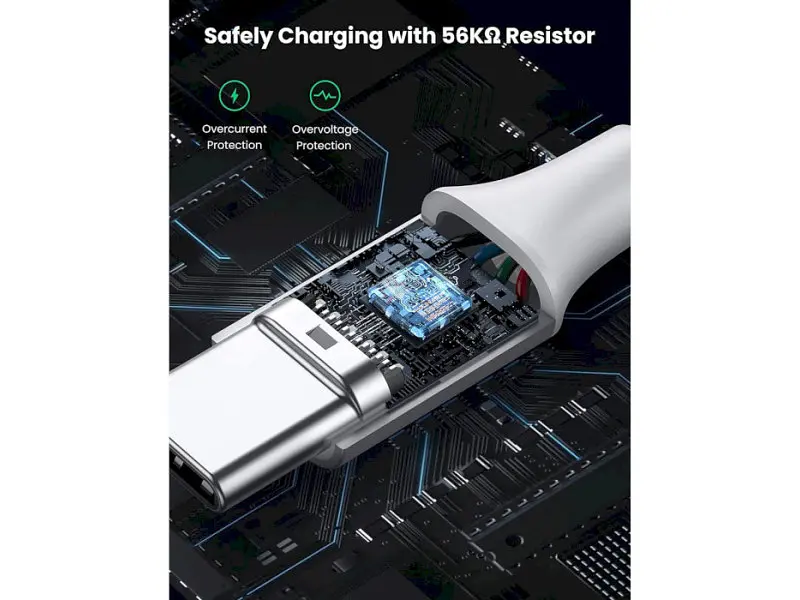 Кабель UGREEN US288 USB-A to Type-C QC3.0 18W 3m White (60409) - фото 7