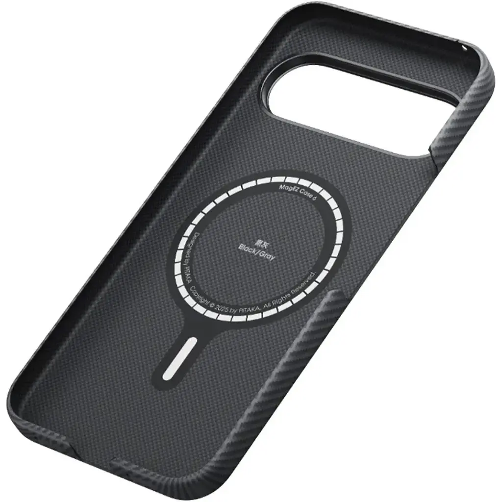 Чохол Pitaka MagEZ Ultra-Slim Case Twill 600D для Google Pixel 10 Black/Grey (GPB2501) [146975] - фото 4