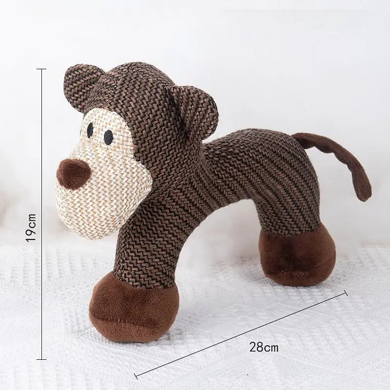 М'яка іграшка для собак Shape Squeaky Dog Plush Toy - фото 4