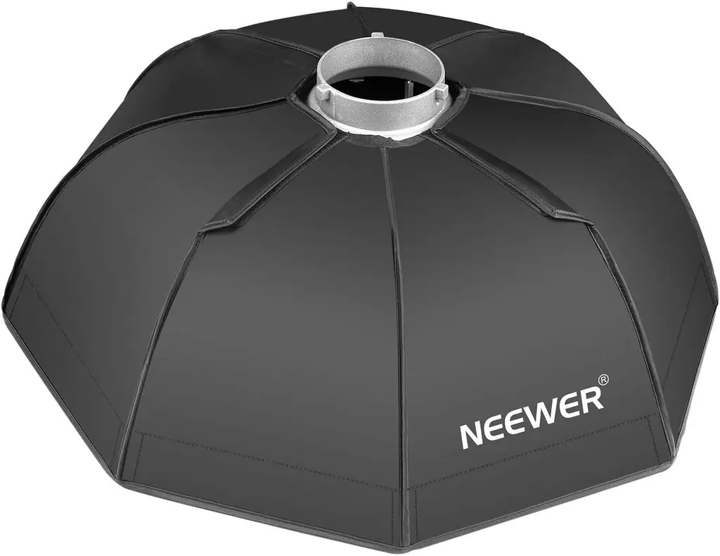Спалах Neewer 23,6 у восьмикутному світловому коробі та Beauty Plate для фотостудії з Bowens Speedring для Bowens - фото 3