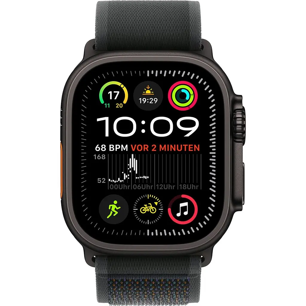 Смарт-годинник Apple Watch Ultra 2 49mm Black Titanium Case with Black Trail Loop S/M (MX4U3) [114884] - фото 2