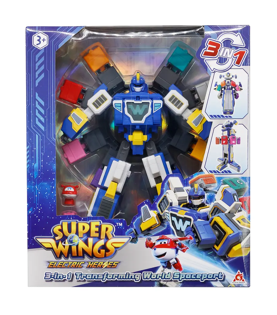 Игровой набор Super Wings Transforming Всемирный космодром 3в1 (YW780288) - фото 8