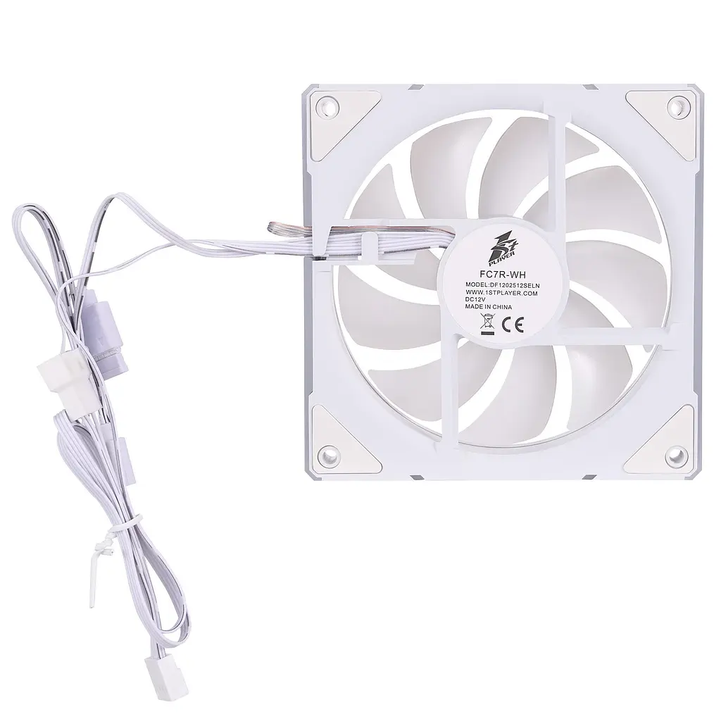 Вентилятор 1stPlayer FC7 White (FC7-WH-1IN1) - фото 6