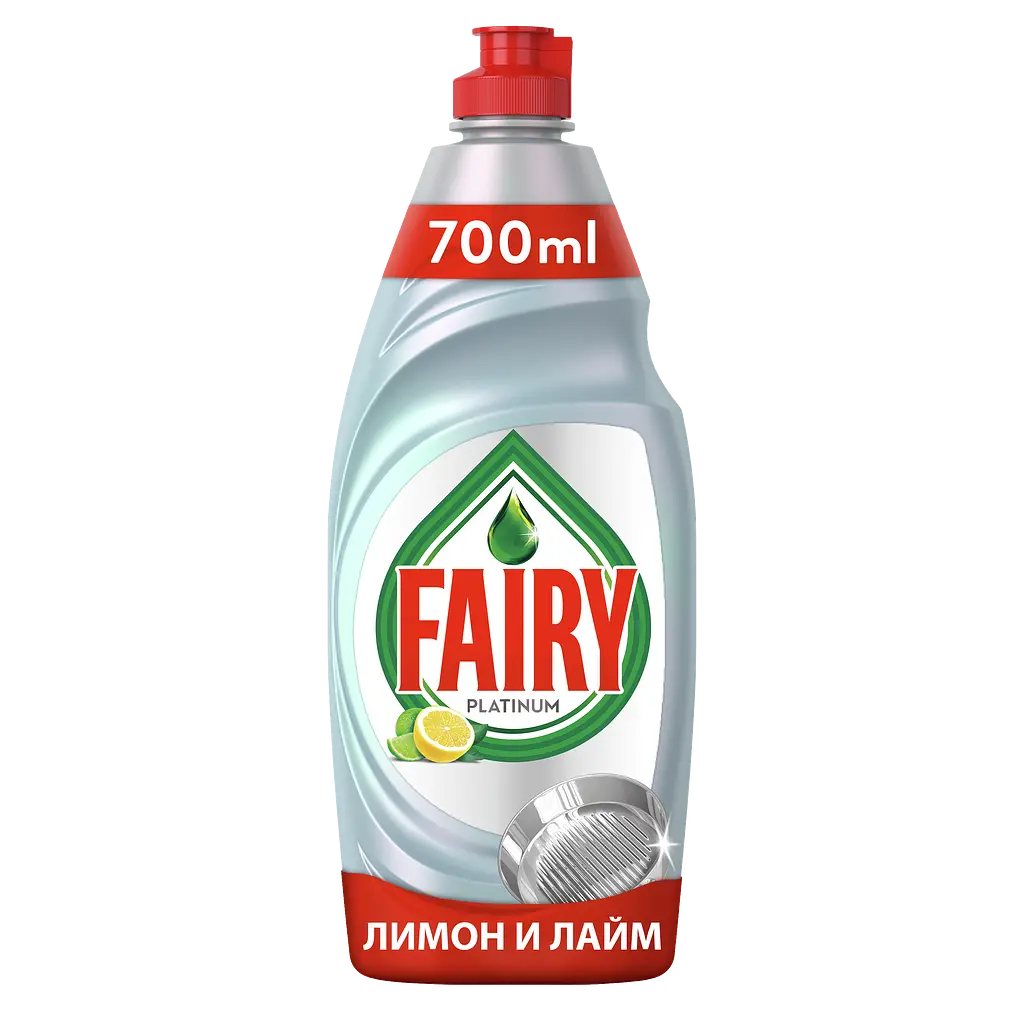 Засіб для миття посуду Fairy Platinum Лимон та лайм, 700мл - фото 2