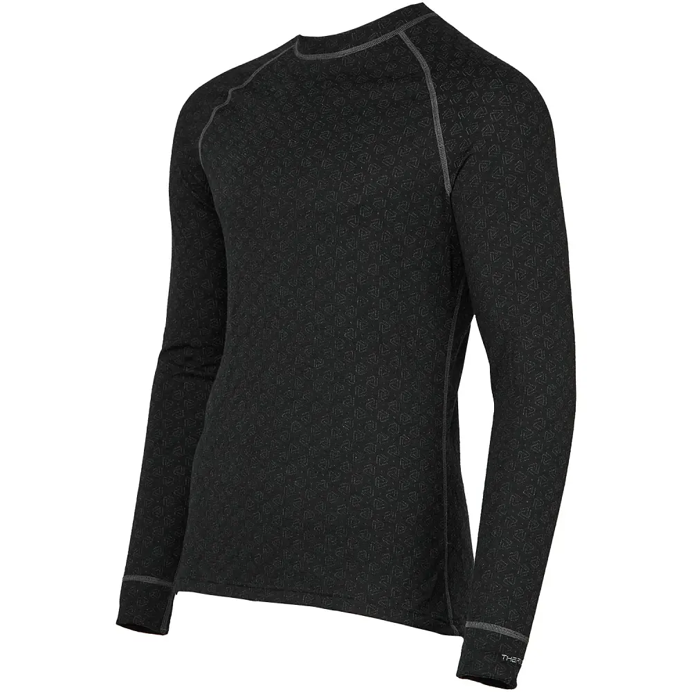 Термосветр Thermowave Merino Xtreme Long-Sleeve M Чорний - фото 3