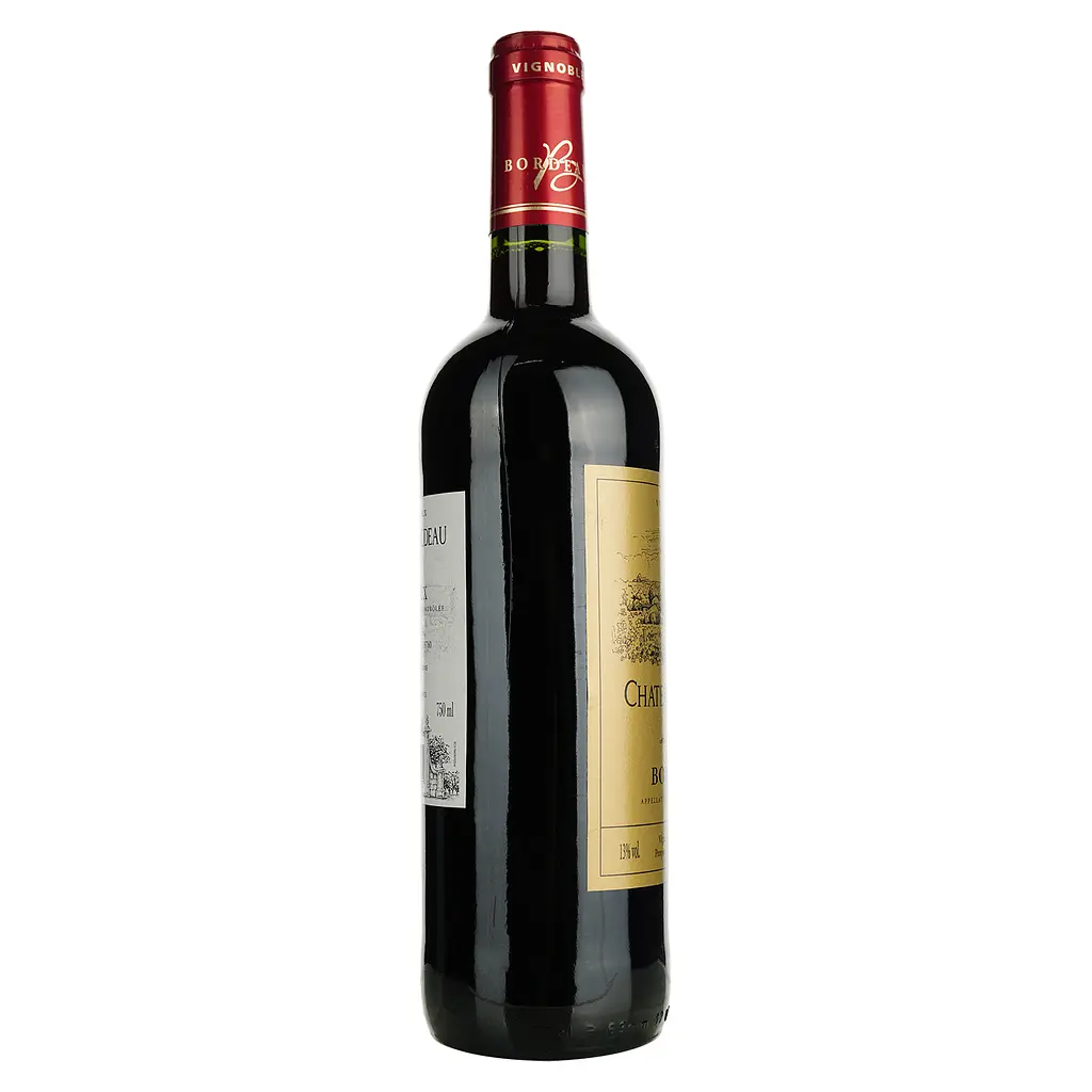 Вино Robert Giraud Chateau Naudeau AOP Bordeaux, красное, сухое, 0,75 л (917809) - фото 2
