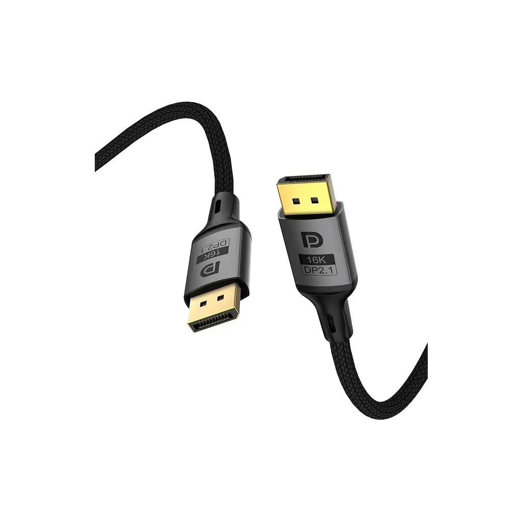 Кабель мультимедійний ColorWay DisplayPort M - DisplayPort M V2.1 16K чорний 1.5 м (CW-CBDP091-BK) - фото 2