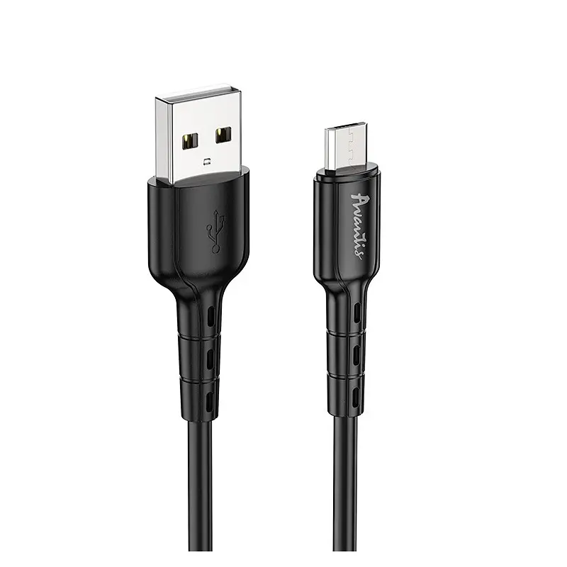 Кабель Avantis A110 Novel USB – Micro- чорний - фото 4