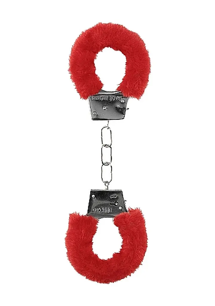 Наручники - Ouch! Beginner's Handcuffs Furry Red - фото 2